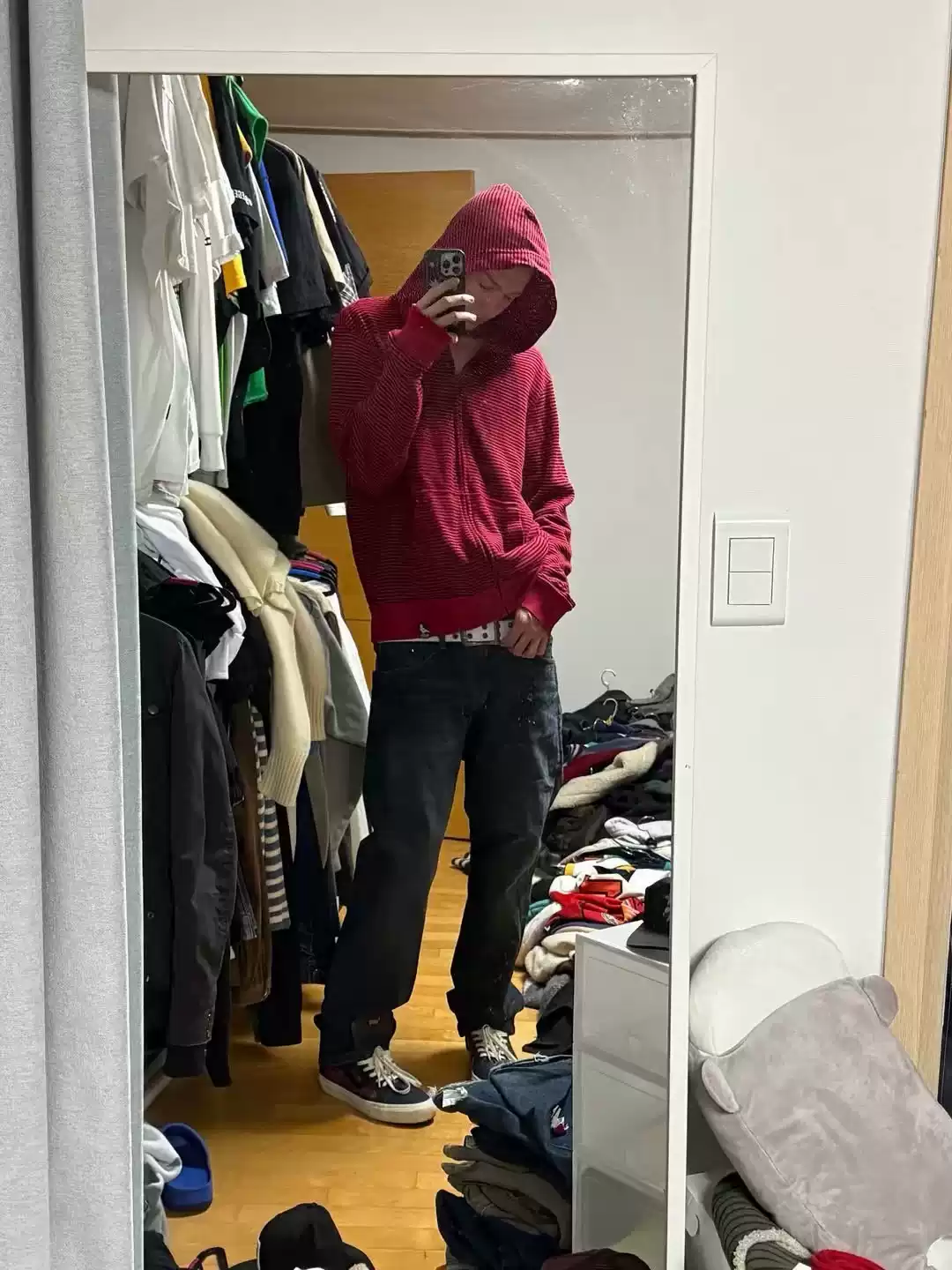 Cortis Martin Inspired Stripe Letter Print Zip Hoodie