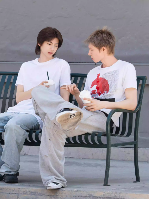 Cortis Martin Inspired Portrait Collage Tape Print T-Shirt