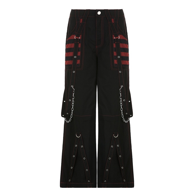 Straykids Seungmin Black Red Gothic Style inspired Jeans Pant-Stray Kids