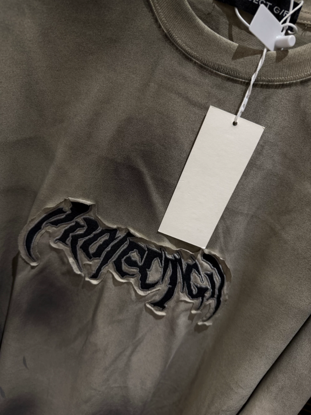 Boynextdoor Jaehyun Inspired Spray Dyed Gothic Logo Oversized T-Shirt