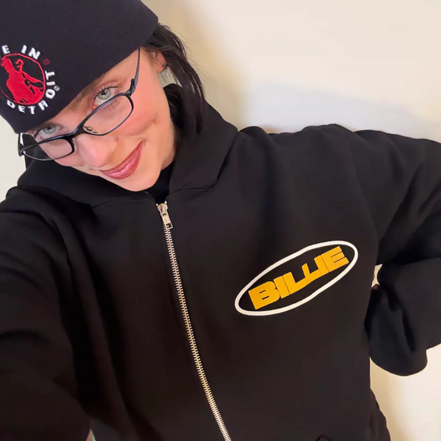 Billie Eilish HIT ME HARD AND SOFT Merch Inspired Star Zip-Up Hoodie