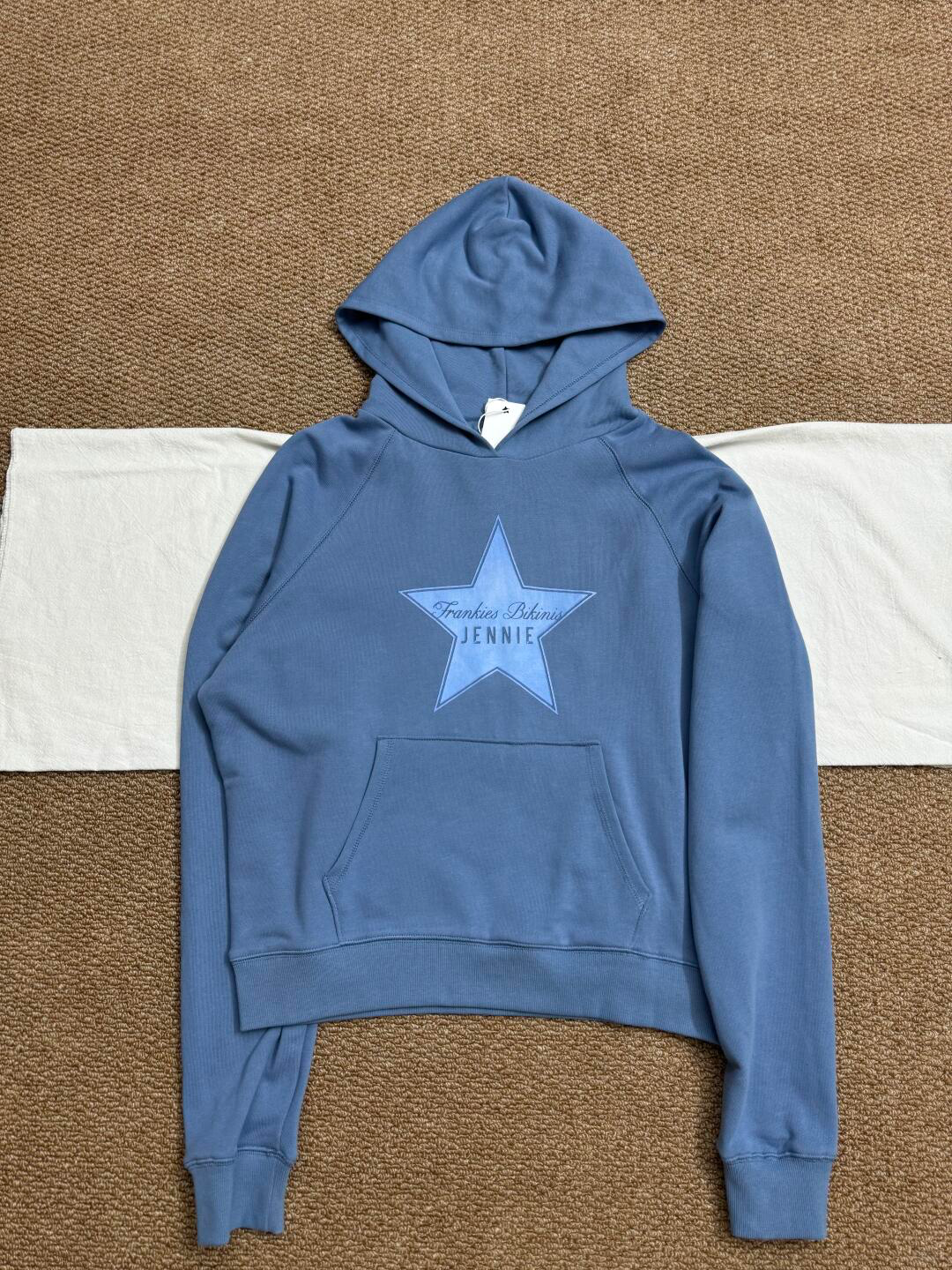 Blackpink Jennie Inspired Frankies Bikinis Star Print Cropped Hoodie