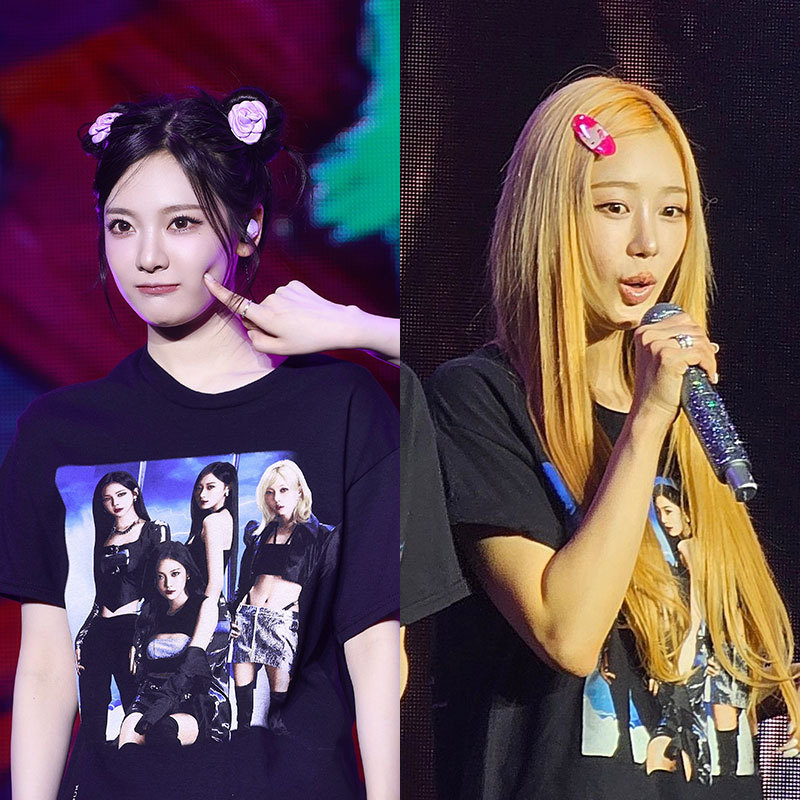 Aespa Live Tour-Synk Parallel Line T-shirt-Aespa