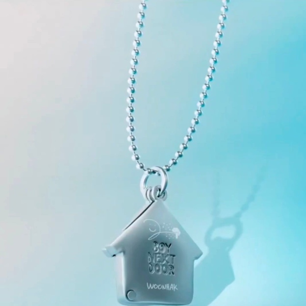 Boynextdoor 2nd Anniversary Fan Support Gift Small House Necklace
