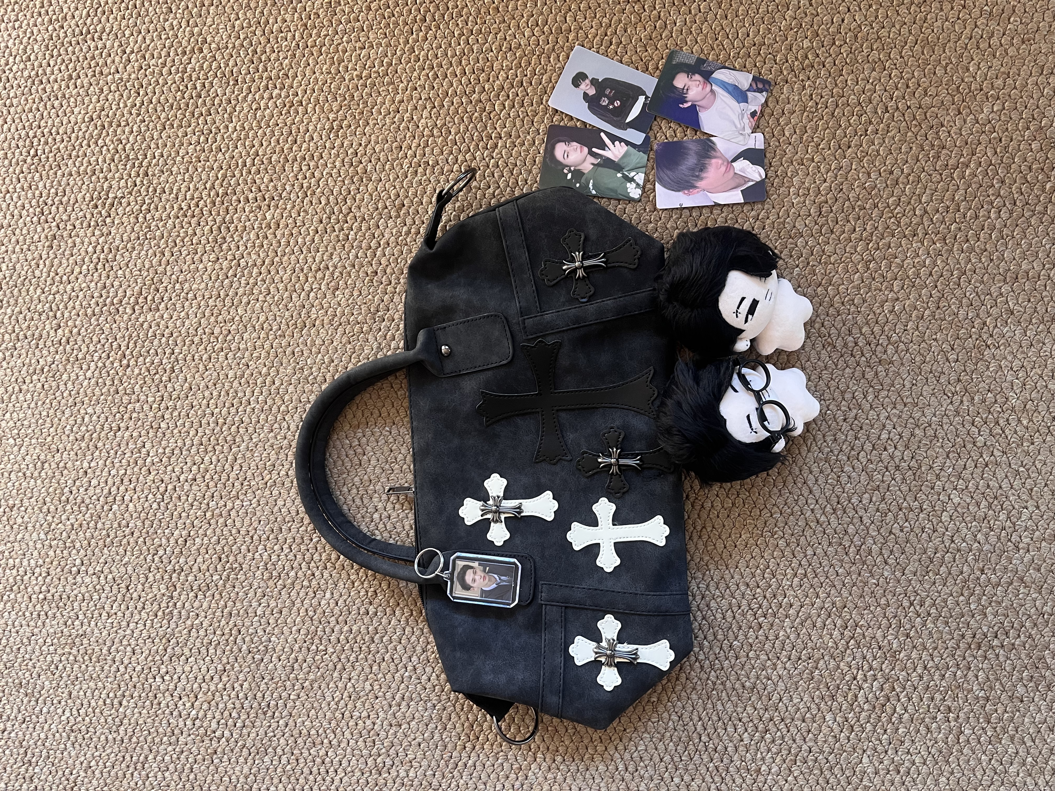 Enhypen NIKI inspired Black White Crossbody Bag 