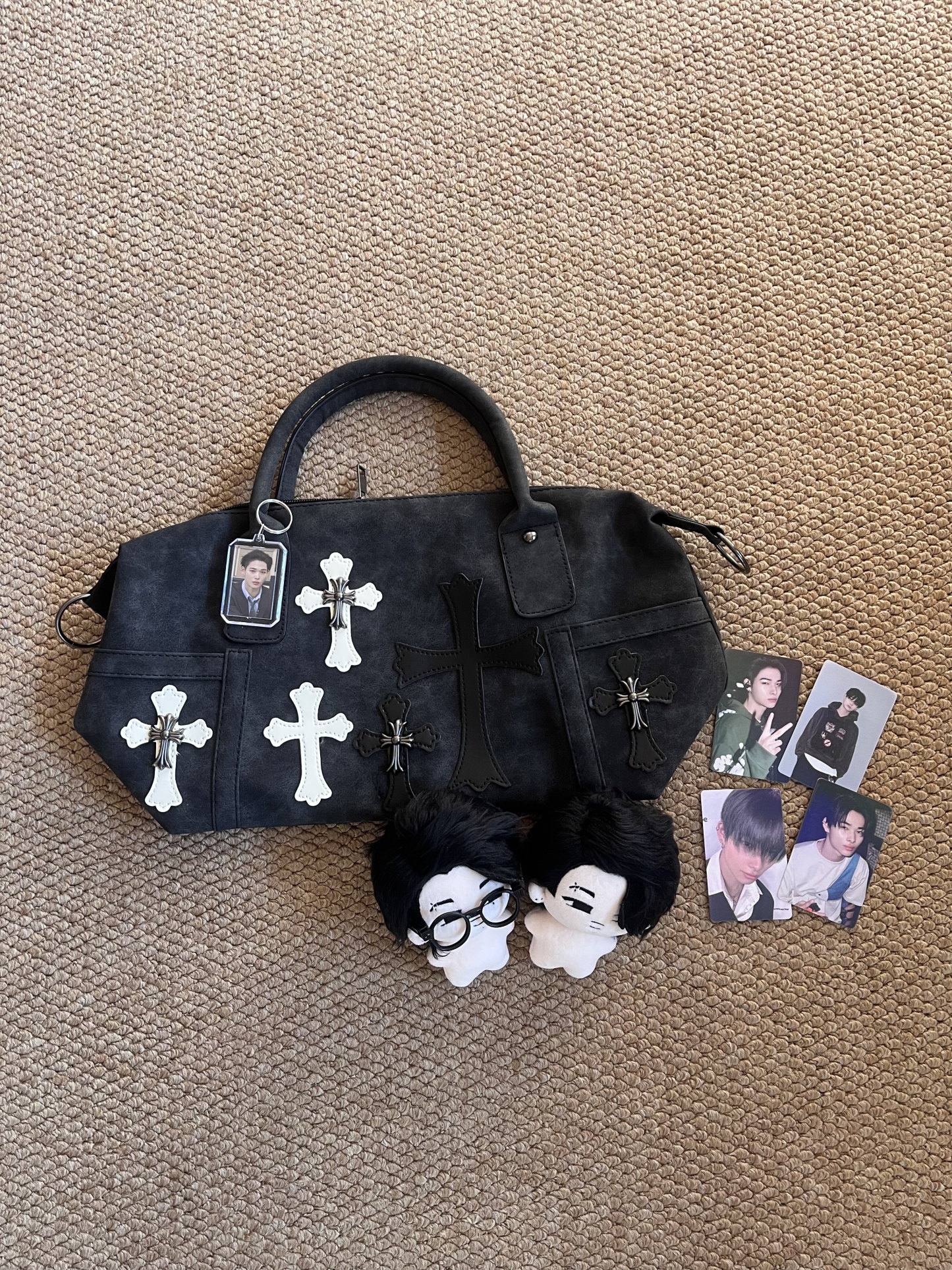 Enhypen NIKI inspired Black White Crossbody Bag 