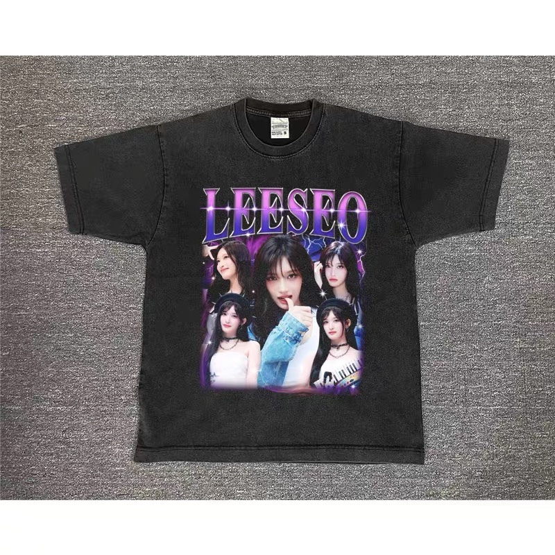 IVE Custom Member Printed Retro Washed T-Shirt