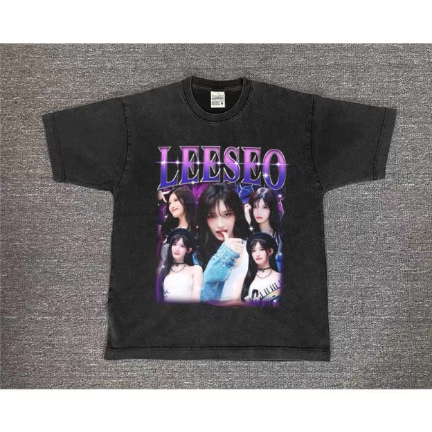 IVE Custom Member Printed Retro Washed T-Shirt