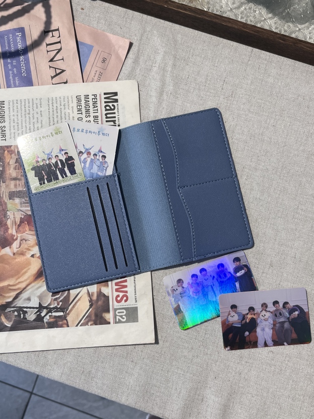 TXT Inspired Embossed Leather Passport Holder