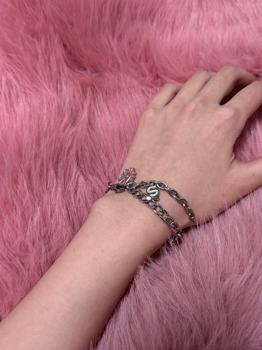 Cortis Merch Inspired Silver Chain Bracelet