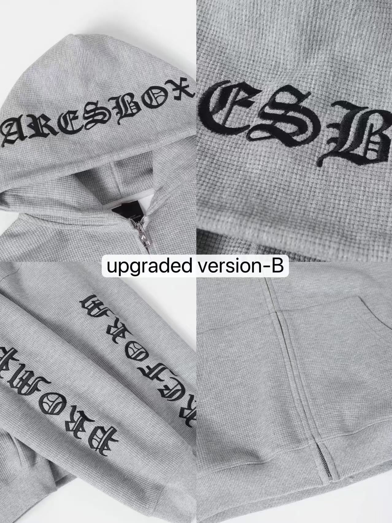 ENHYPEN Niki Inspired Grey Character Print Zip-Up Hoodie-NI-KI