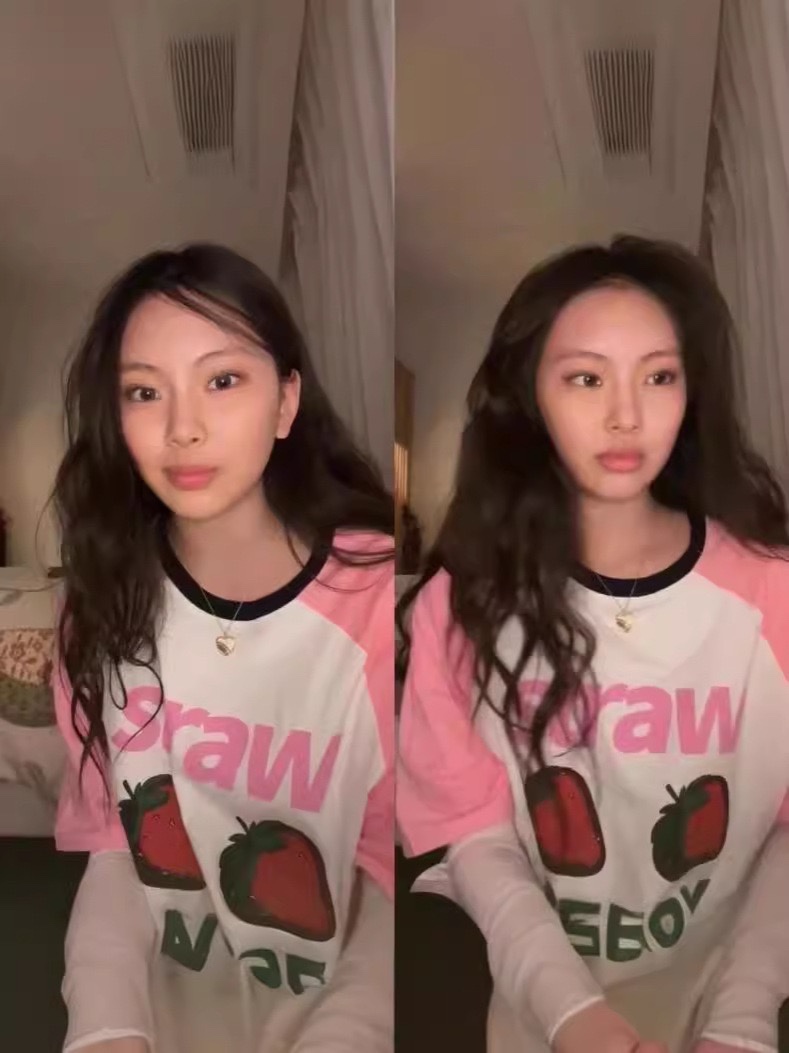 Newjeans Hyein Inspired Strawberry Oversize Tee