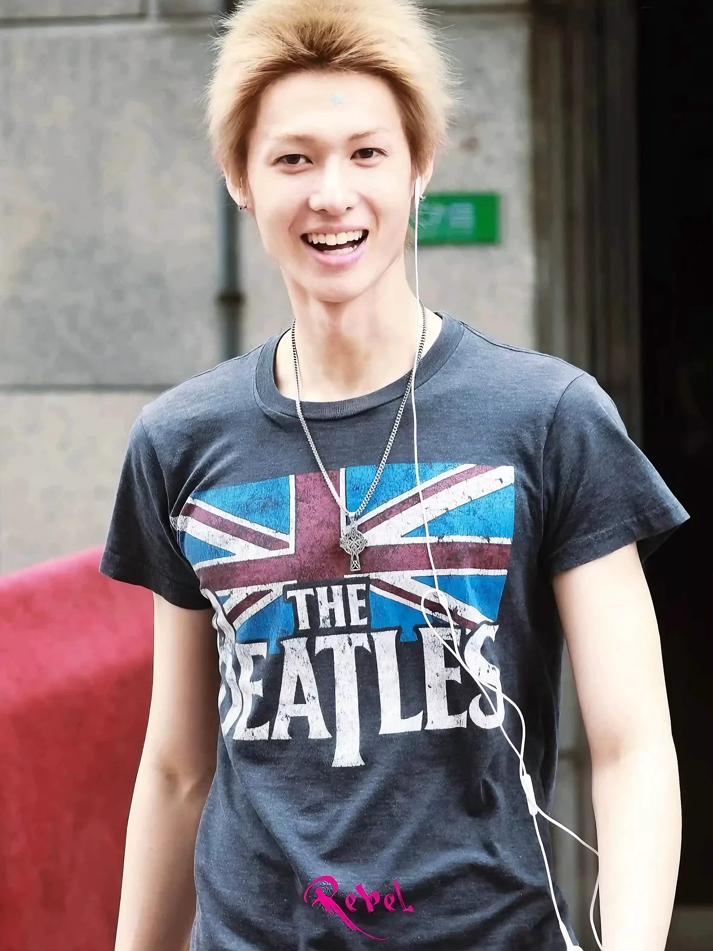 Cortis Martin Inspired The Beatles British Flag Washed Distressed T-Shirt