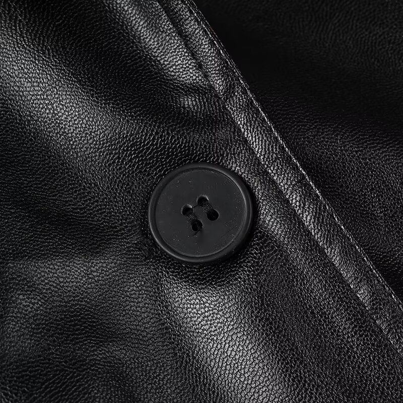 Dark Style Long Leather Jacket-Ateez outfit inspiration ATINY