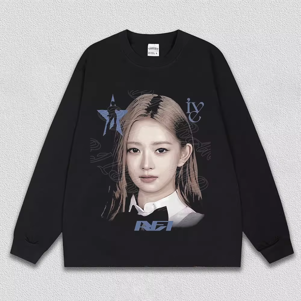 IVE Member Retro Portrait Graphic T-Shirt