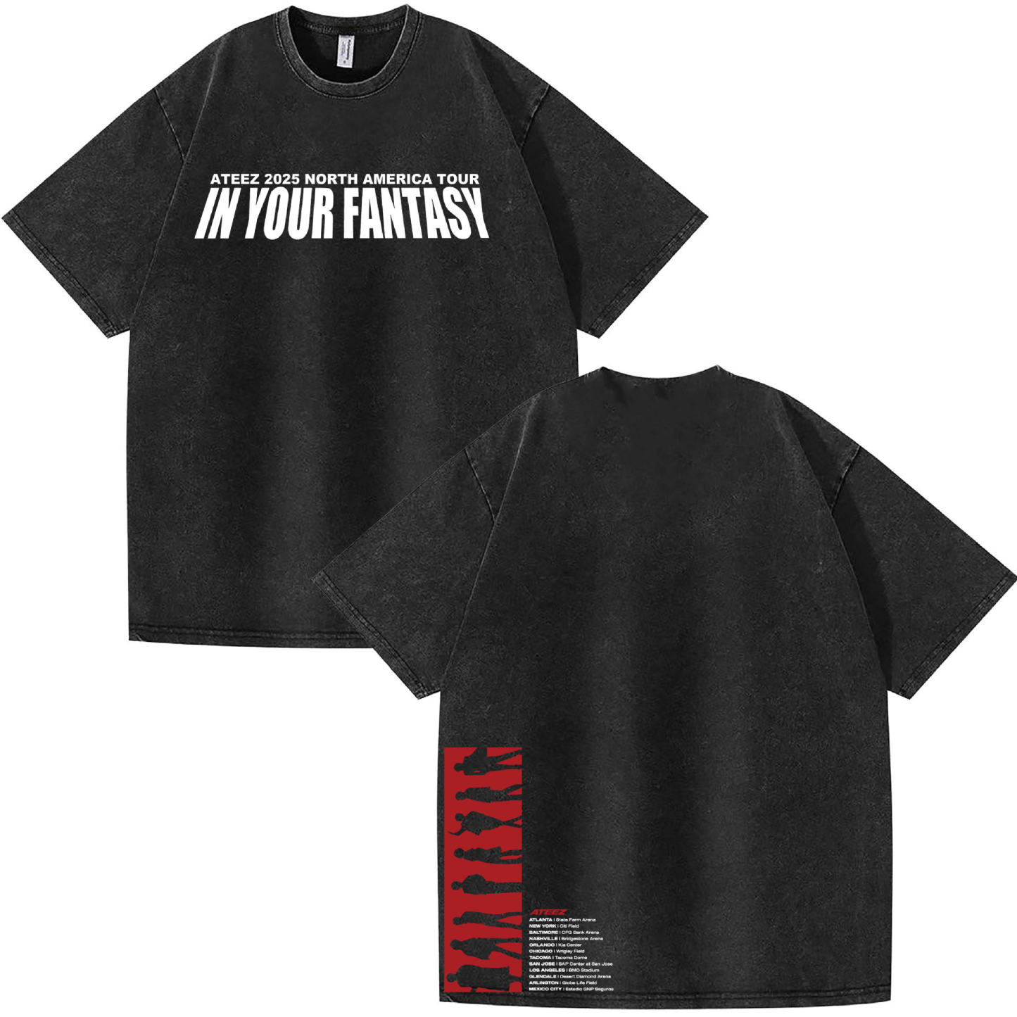 ATEEZ 2025 In Your Fantasy World Tour in North America Merch Inspired T-Shirt