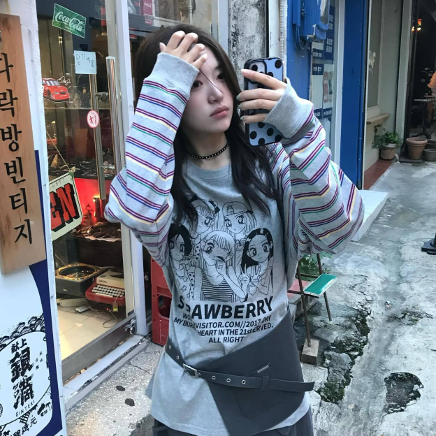 NewJeans Hyein Inspired Sailor Moon Cartoon Long Sleeve T-Shirt