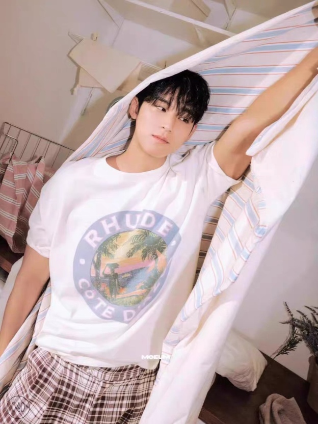 Enhypen Niki&Seventeen Mingyu Inspired Coastal Sunset Retro T-shirt