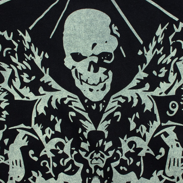 Aespaa Giselle Inspired Heart Devil Graffiti Printed Zip Up Hoodie