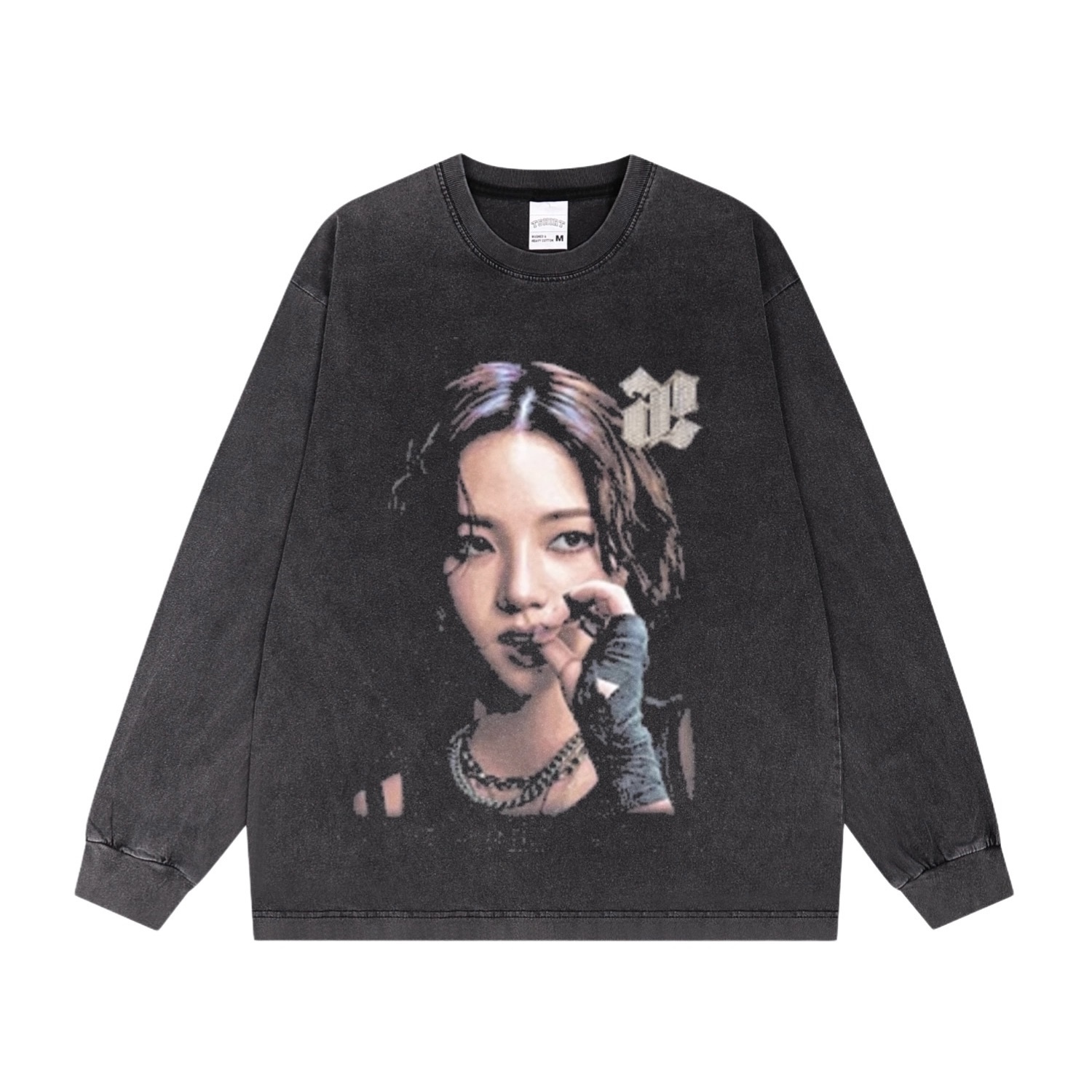 AESPA Custom Member Printed Retro Washed T-Shirt