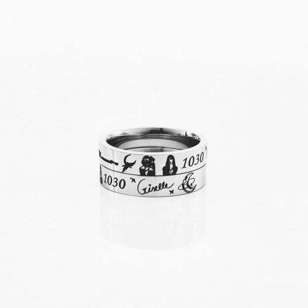 Aespa Giselle Fanmade Birthdate Signature Ring-