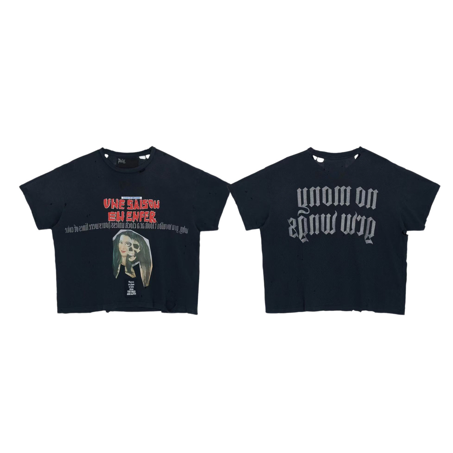 Stray kids Hyunjin Inspired Une Saison En Enfer Distressed T-shirt-Straykids