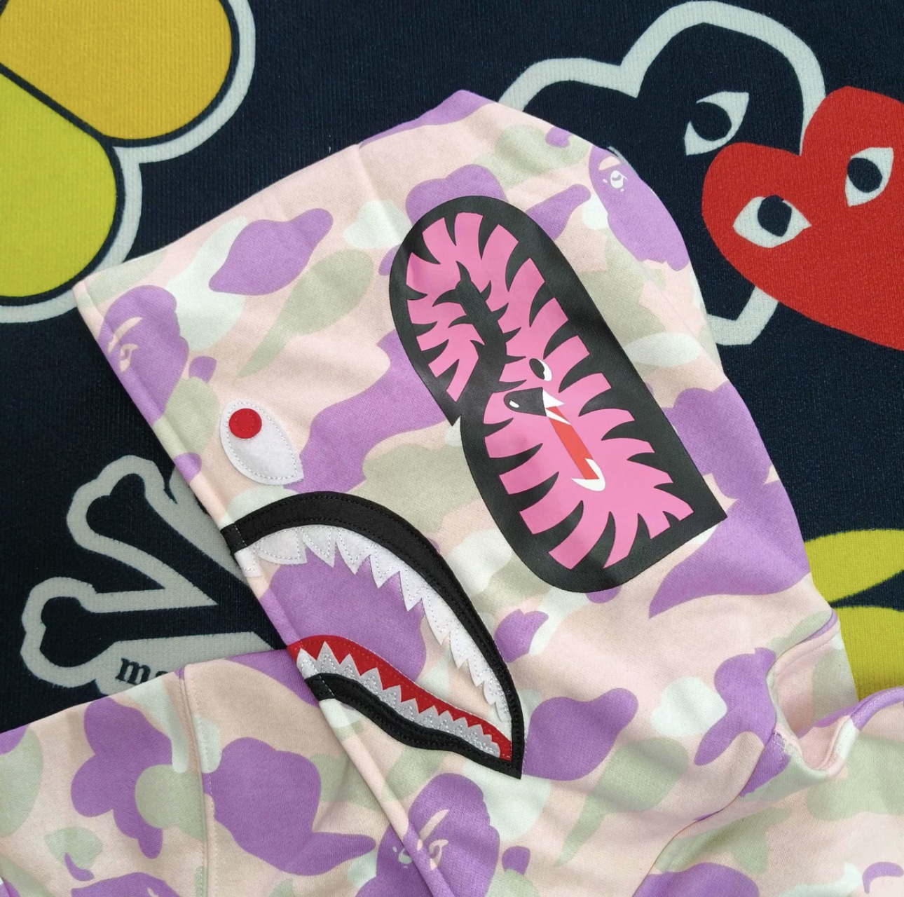 StrayKids LeeKnow BAPE Inspired Bape camo zip-up  hoodie-Stray Kids