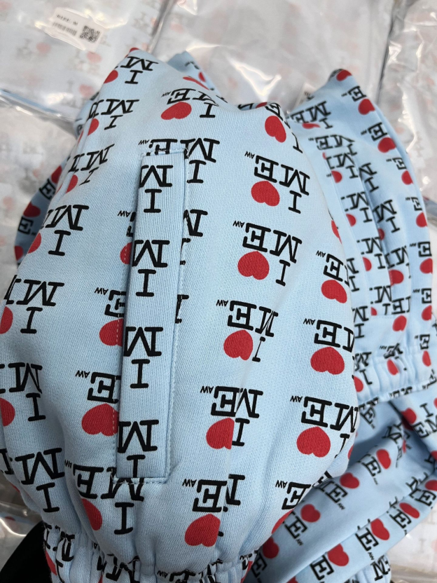 ILLIT NOT CUTE ANYMORE Inspired I HEART ME Print Tracksuit Set