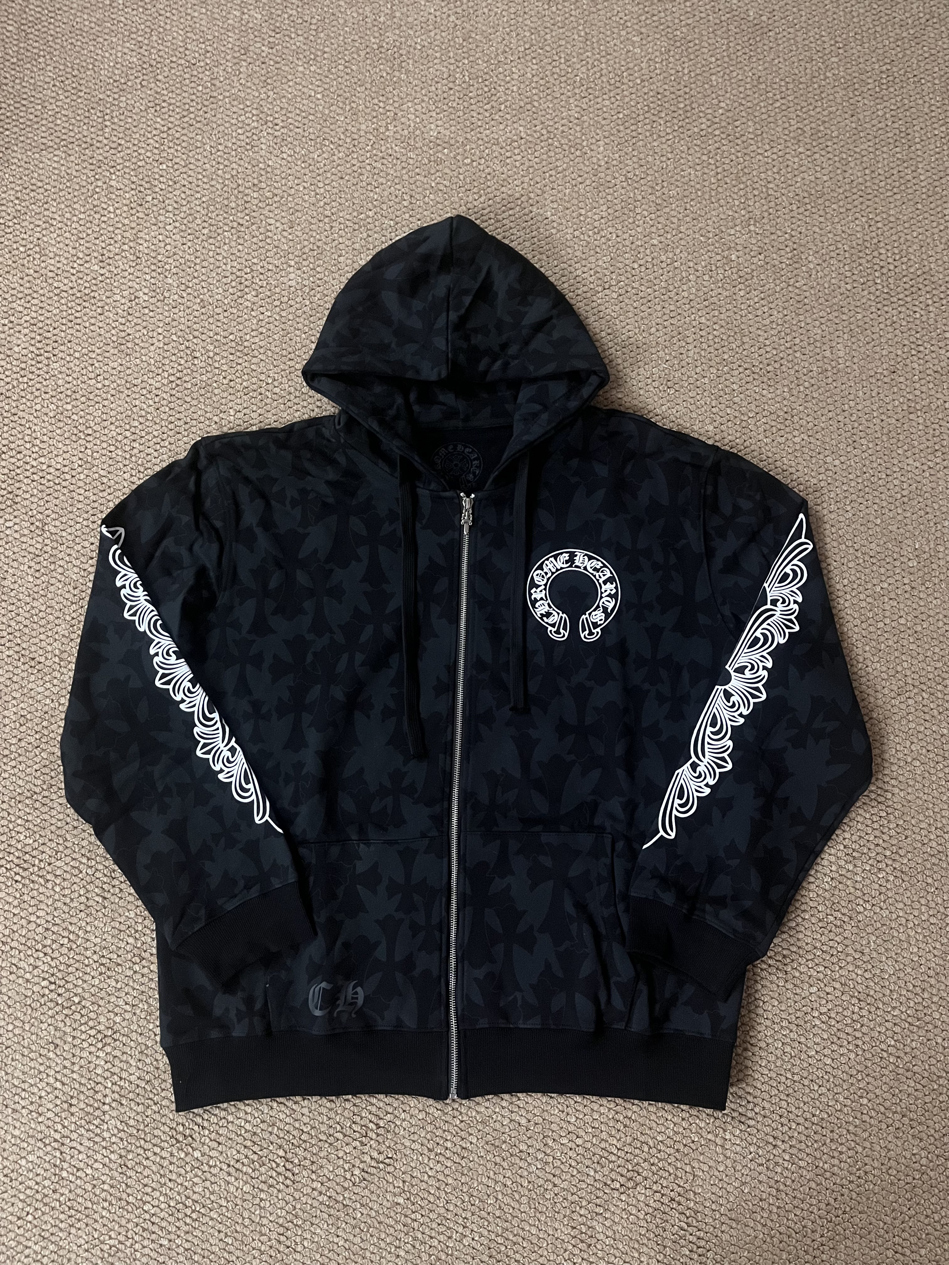 Enhypen Niki&Heeseung Inspired Cross Pattern Zip-up Hoodie