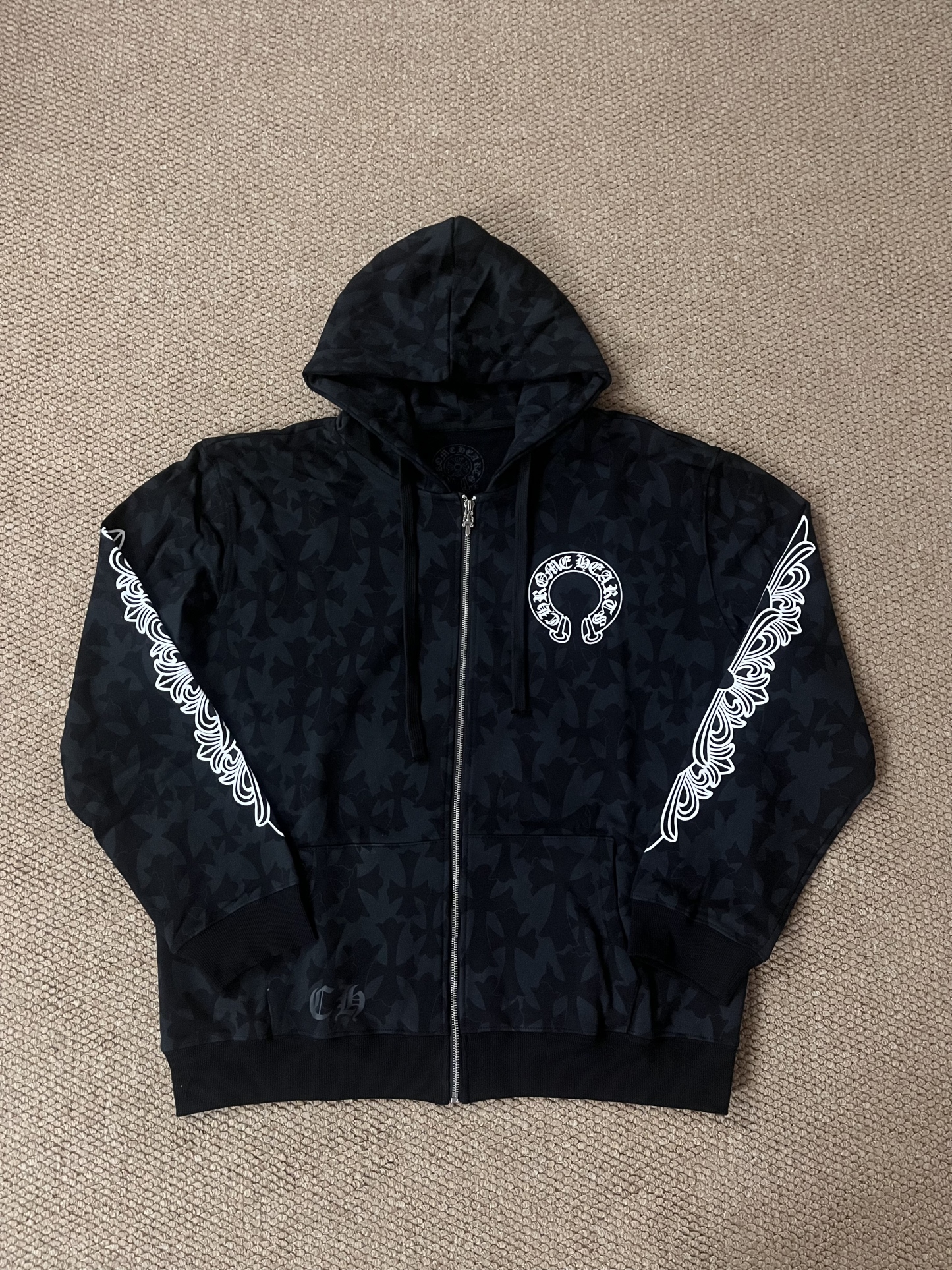 Enhypen Niki&Heeseung Inspired Cross Pattern Zip-up Hoodie
