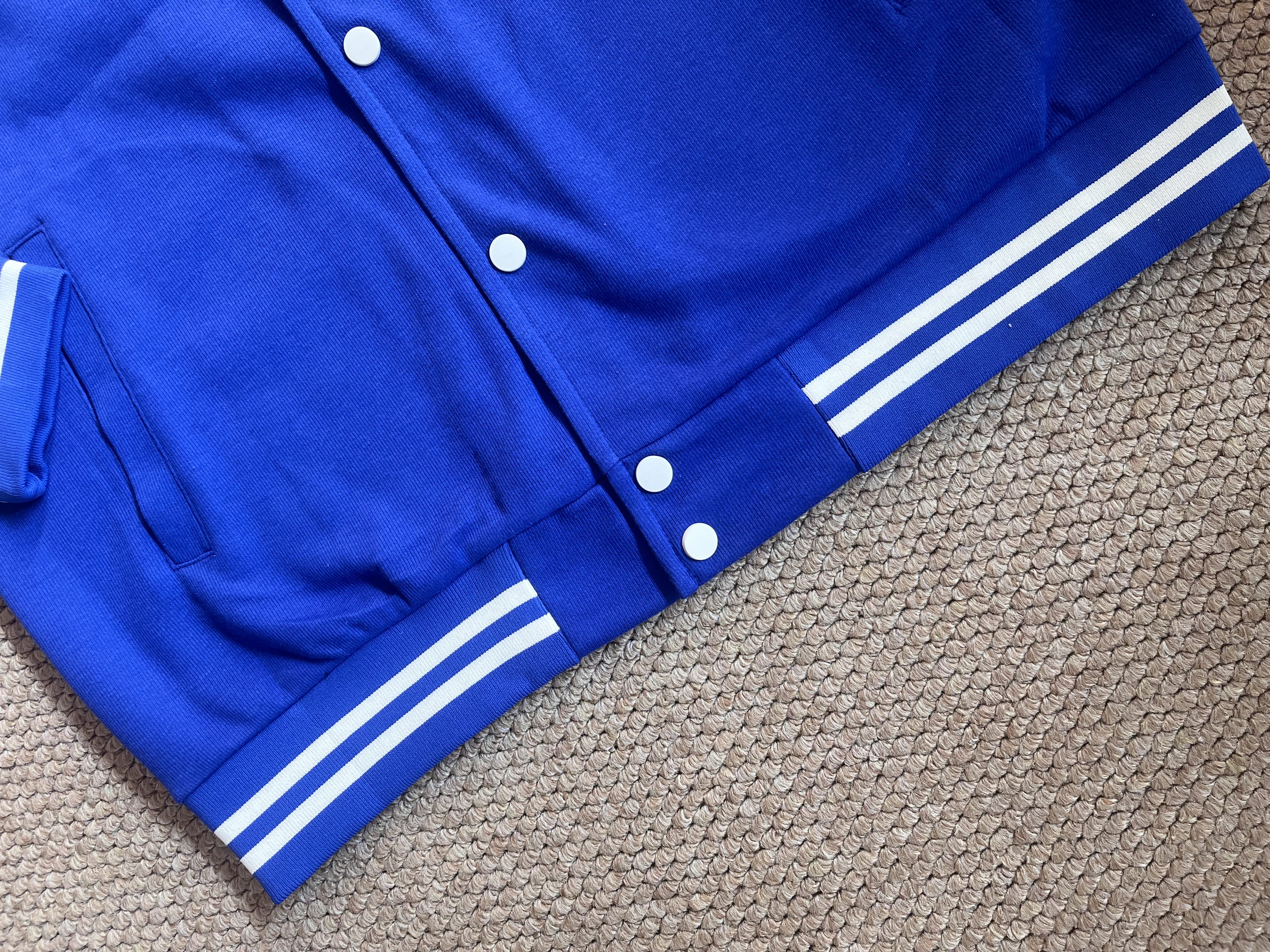 TWS Mini Fm Inspired Blue Baseball Jacket