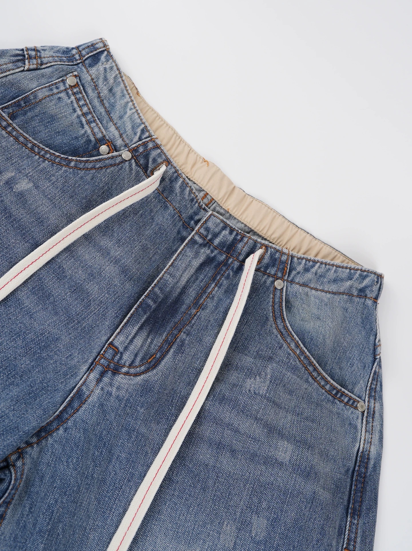 Blackpink Jennie Inspired Drawstring Wide Leg Jeans