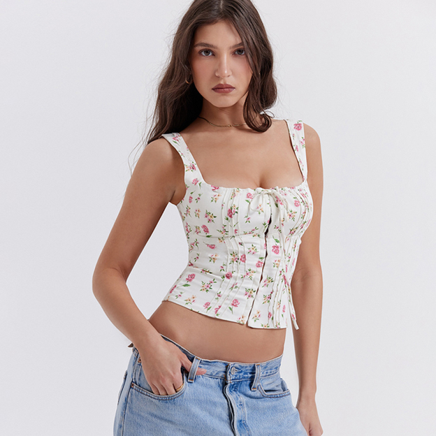 Printed Short Camisole-Taylor Swift