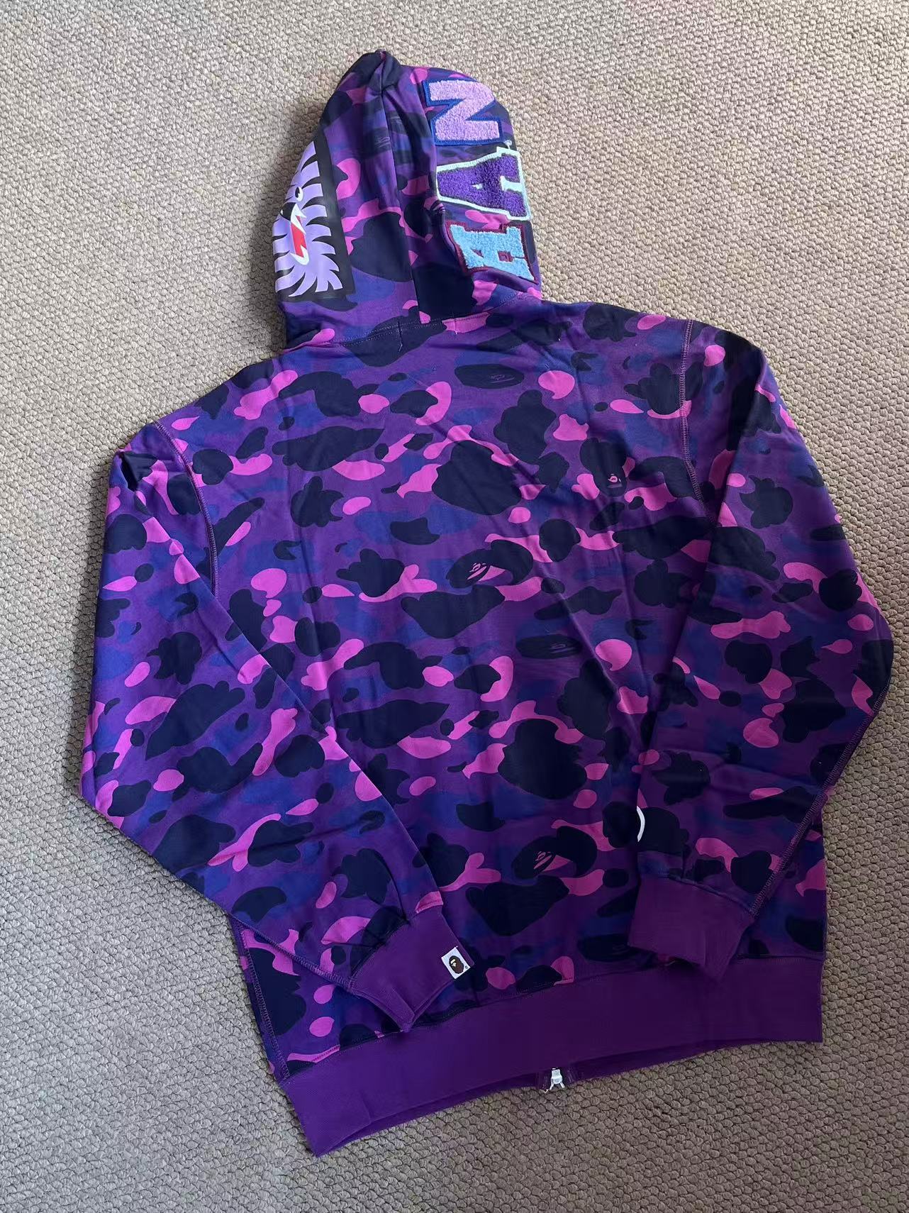 StrayKids HAN BAPE Inspired Bape camo zip-up  hoodie-Stray Kids