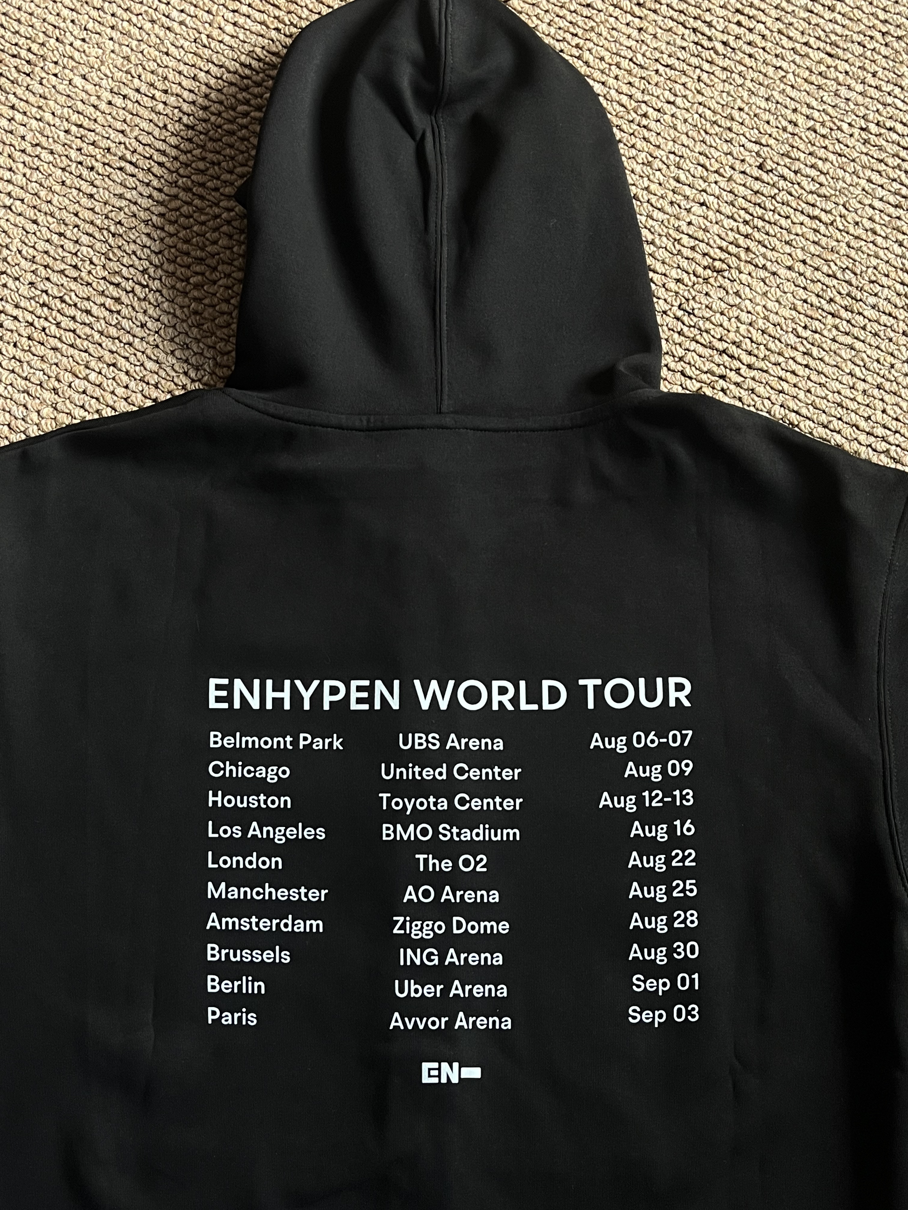 ENHYPEN World Tour WALK THE LINE IN US Merch Inspired Zip-up Hoodie
