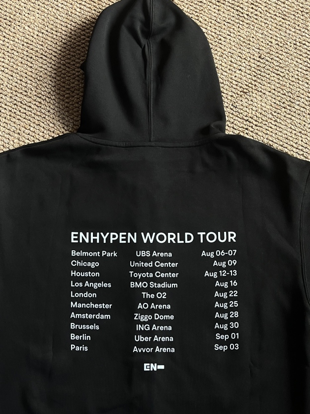 ENHYPEN World Tour WALK THE LINE IN US Merch Inspired Zip-up Hoodie