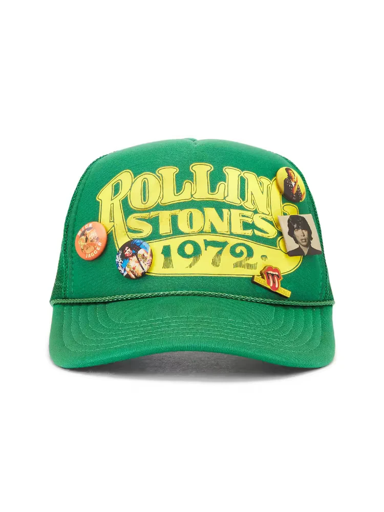 Cortis Keonho Inspired Rolling Stones 1972 Green Trucker Hat