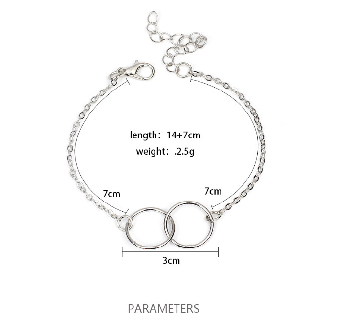 BTS V Inspired Double Ring Bracelet