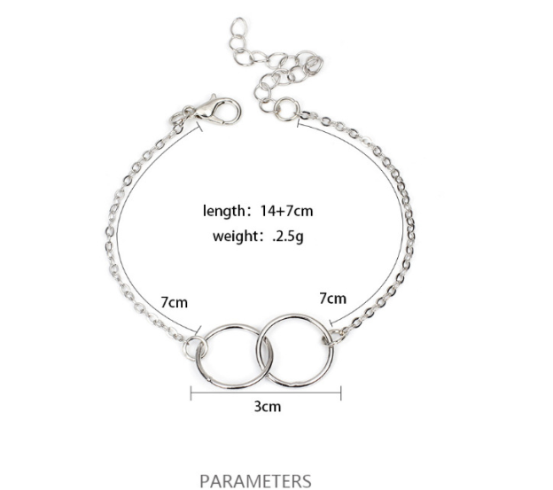 BTS V Inspired Double Ring Bracelet
