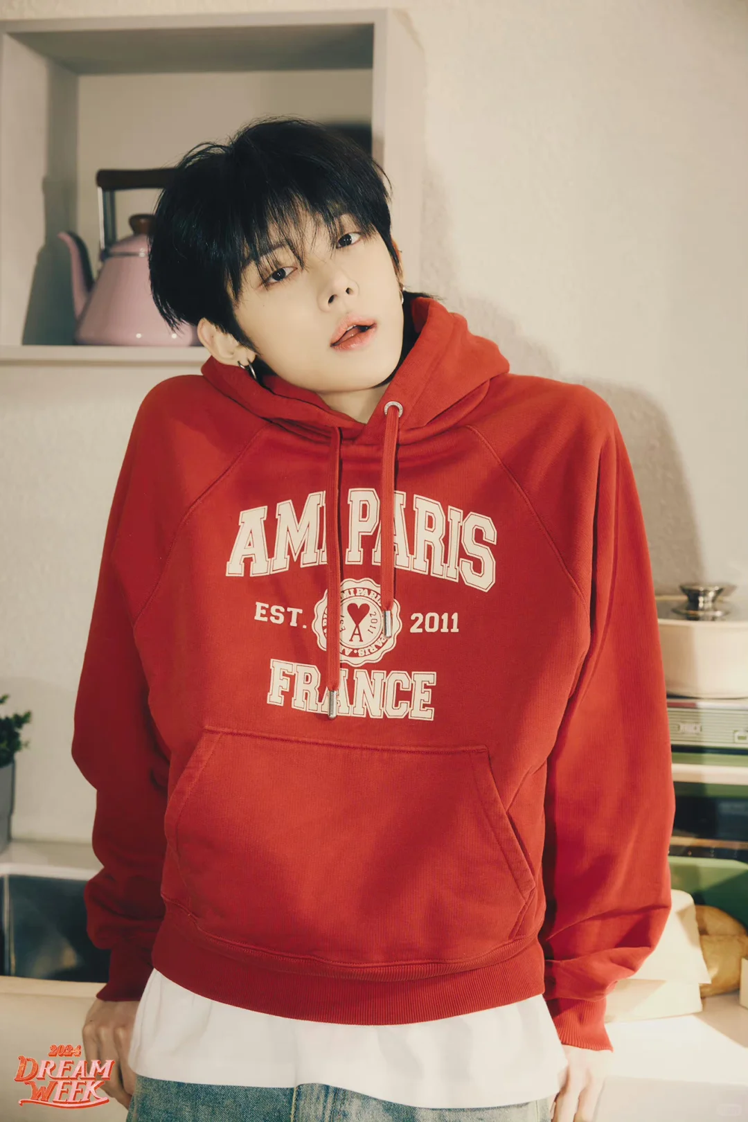 TXT Yeonjun Inspired Letter Print Hoodie