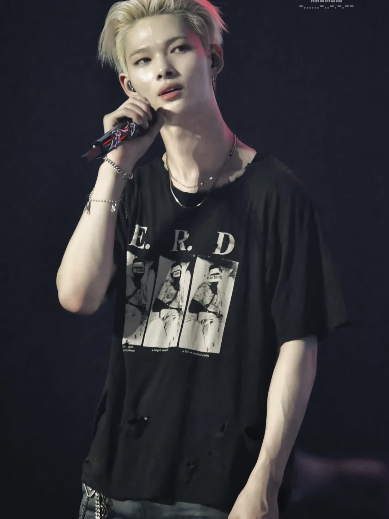 Enhypen Niki inspired Bandage Face Print tshirt