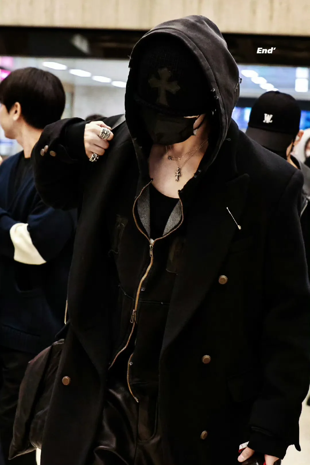 Enhypen NIKI inspired Chrome Hearts Style Cross Patch Knit Beanie