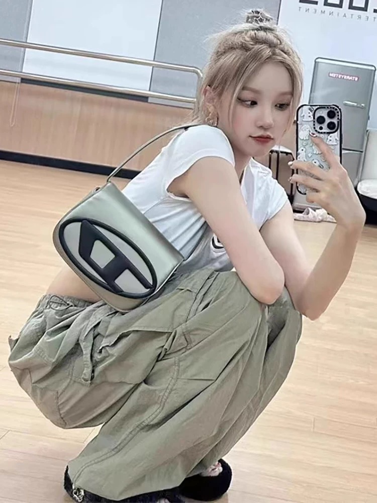 LESSERAFIM & GIDLE & ITZY Inspired Loose-Fit Cargo Pants