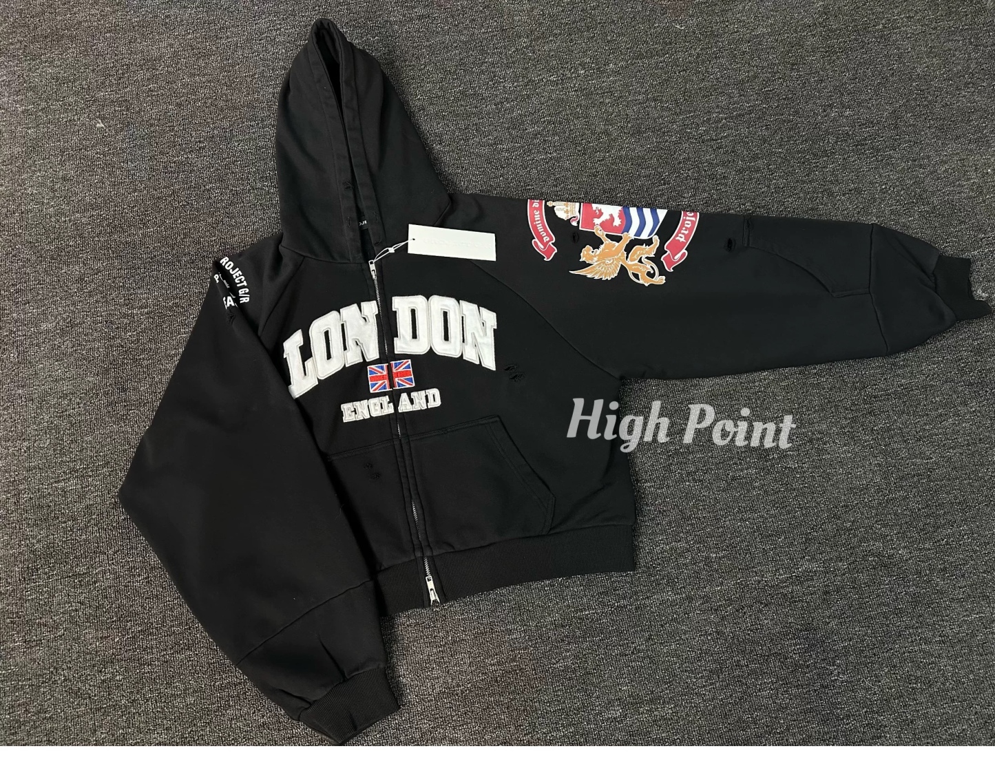 Seventeen Minghao Embroidered inspired Patchwork Hip pop Hoodie-The8