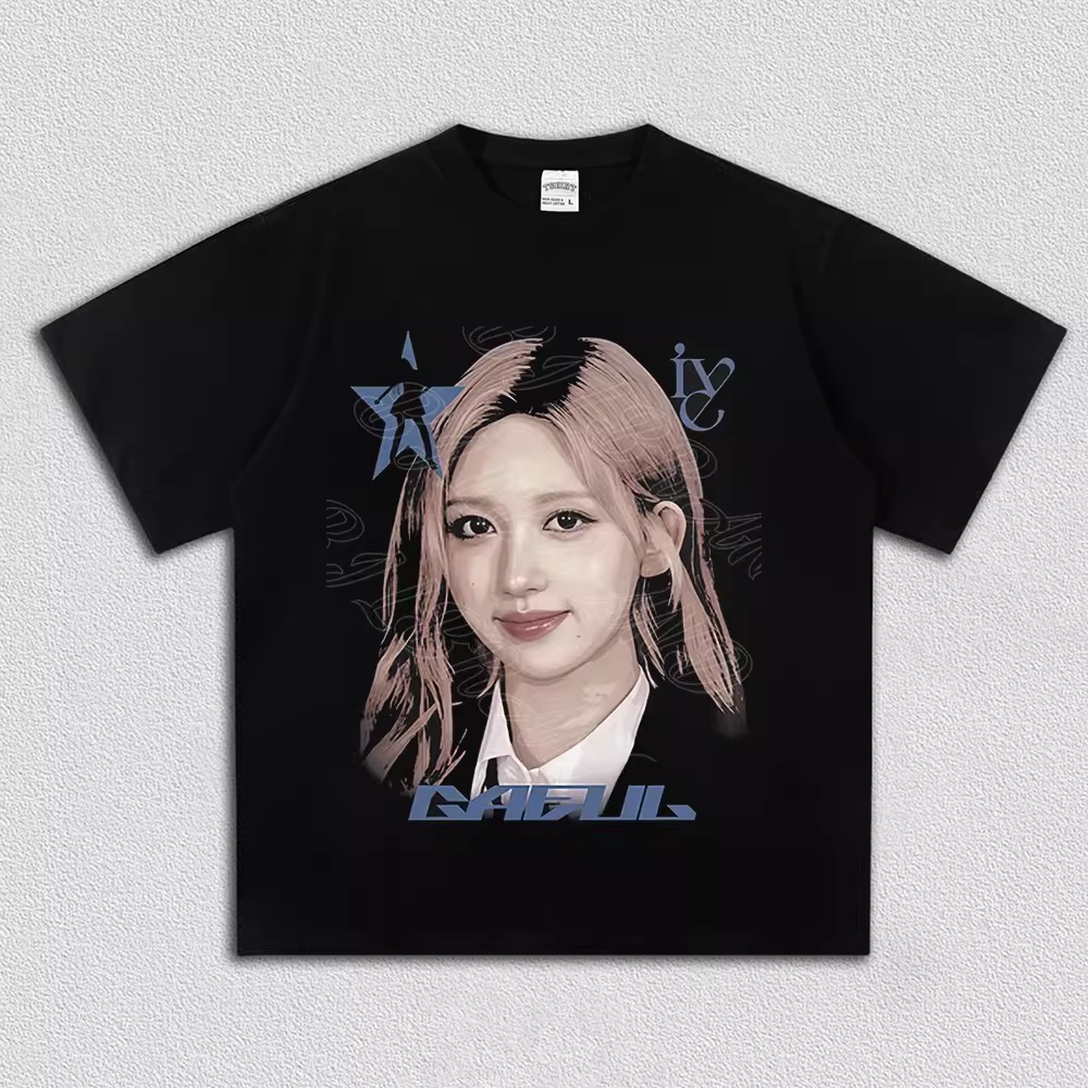 IVE Member Retro Portrait Graphic T-Shirt