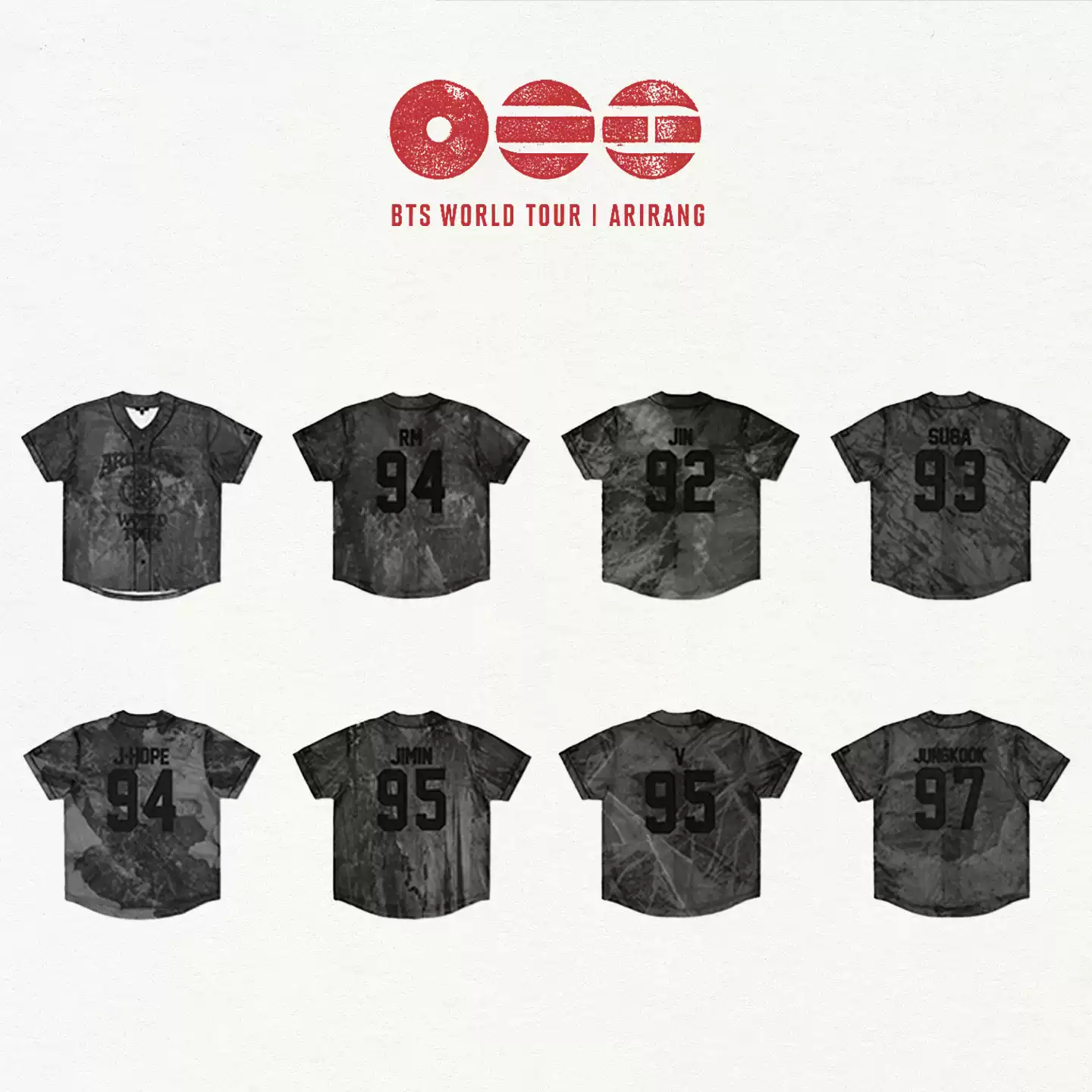 BTS 2026 World Tour ARIRANG Merch Inspired Jersey