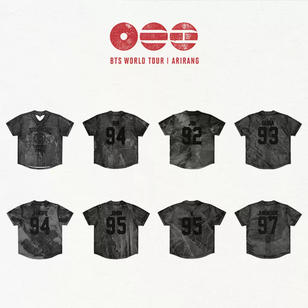 BTS 2026 World Tour ARIRANG Merch Inspired Jersey