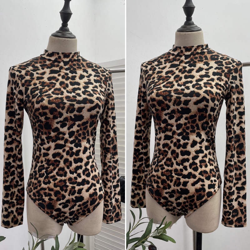 Aespa Giselle inspired Leopard Print Bodysuit