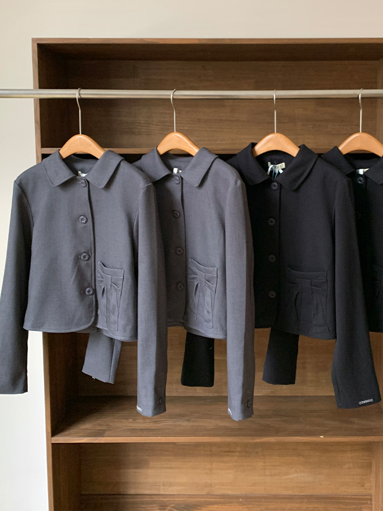 Newjeans Haerin Inspired Peter Pan Collar Jacket & Pleated Skirt Set