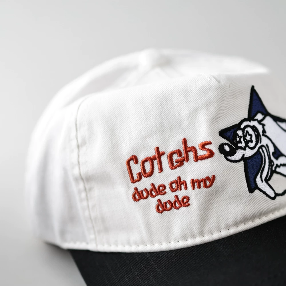 BTS V Taehyung Inspired Cotchs Puppy Embroidery Baseball Cap Hat